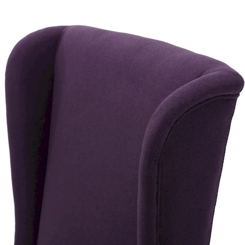 Chaise de salle à manger à dossier haut en tissu Callie par Christopher Knight Home - 23,25 L x 28,75 l x 46,25 H