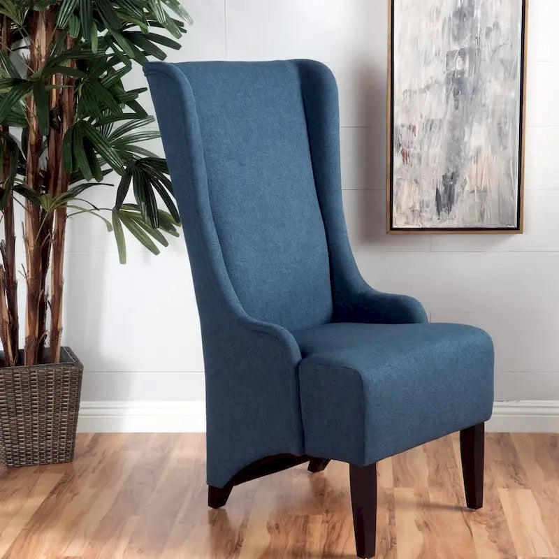 Chaise de salle à manger à dossier haut en tissu Callie par Christopher Knight Home - 23,25 L x 28,75 l x 46,25 H