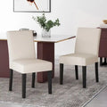Chaise de salle à manger contemporaine rembourrée Kuna (ensemble de 2) par Christopher Knight Home