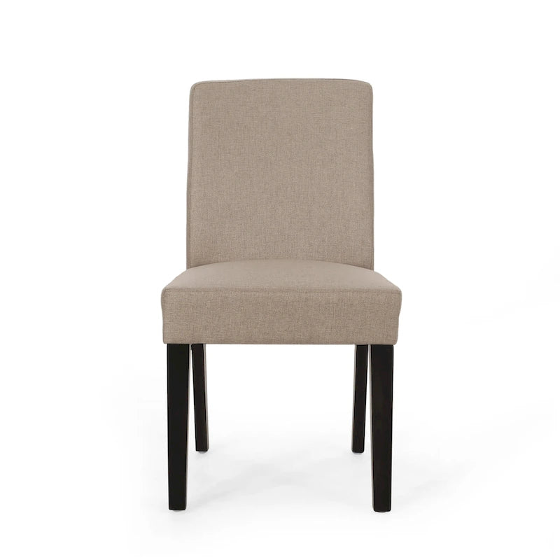 Chaise de salle à manger contemporaine rembourrée Kuna (ensemble de 2) par Christopher Knight Home