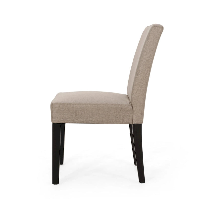 Chaise de salle à manger contemporaine rembourrée Kuna (ensemble de 2) par Christopher Knight Home