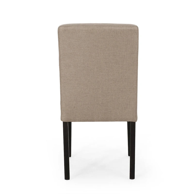 Chaise de salle à manger contemporaine rembourrée Kuna (ensemble de 2) par Christopher Knight Home