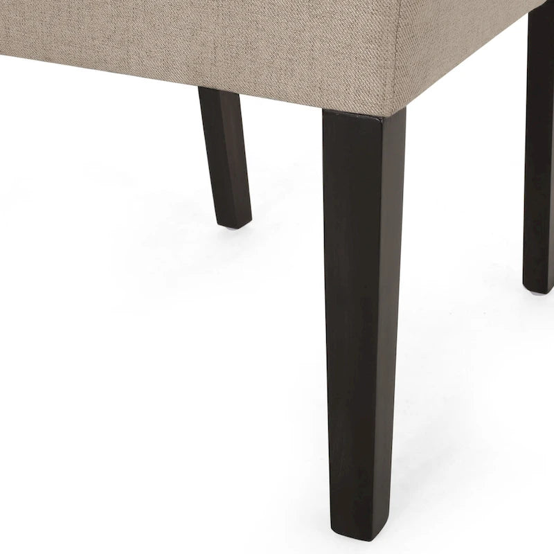 Chaise de salle à manger contemporaine rembourrée Kuna (ensemble de 2) par Christopher Knight Home