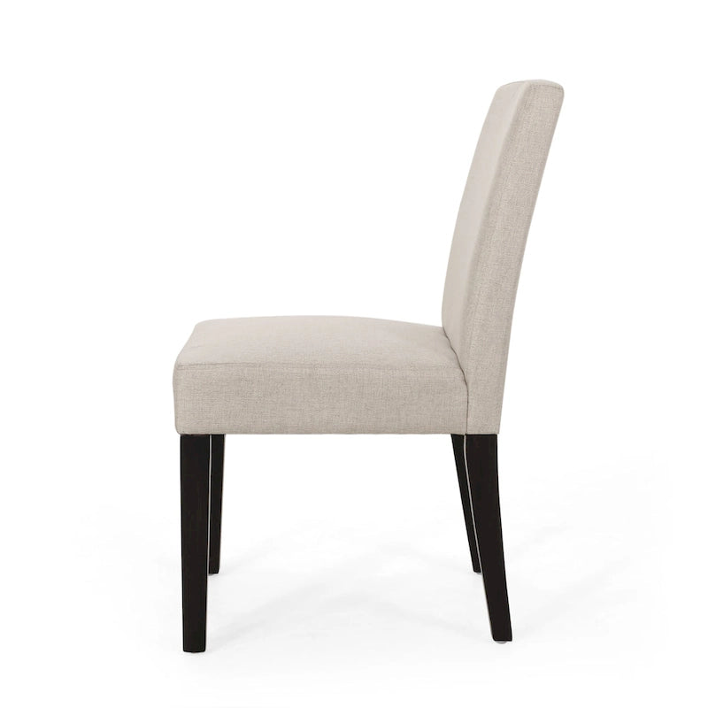 Chaise de salle à manger contemporaine rembourrée Kuna (ensemble de 2) par Christopher Knight Home