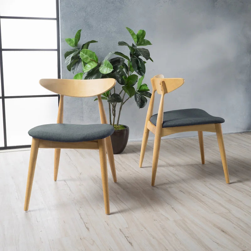 Chaises de salle à manger Barron Mid-Century Modern (ensemble de 2) par Christopher Knight Home - 22,50 L x 19,75 P x 28,75 H
