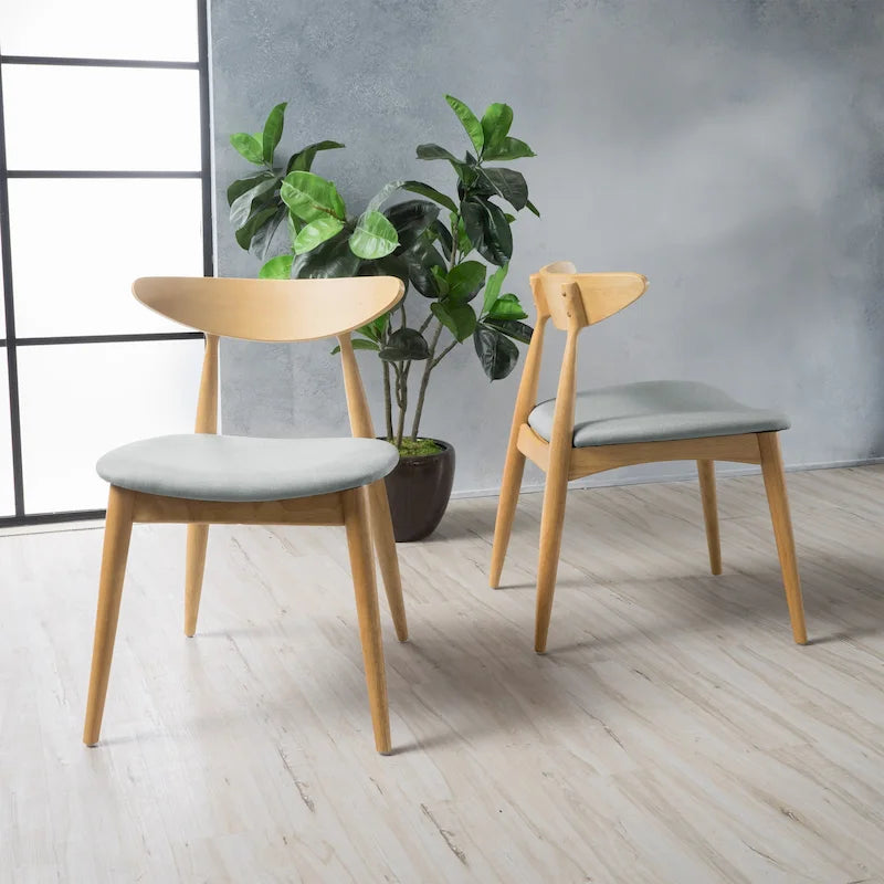 Chaises de salle à manger Barron Mid-Century Modern (ensemble de 2) par Christopher Knight Home - 22,50 L x 19,75 P x 28,75 H