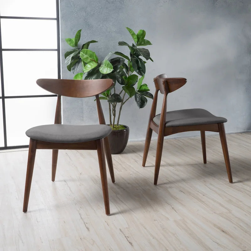 Chaises de salle à manger Barron Mid-Century Modern (ensemble de 2) par Christopher Knight Home - 22,50 L x 19,75 P x 28,75 H