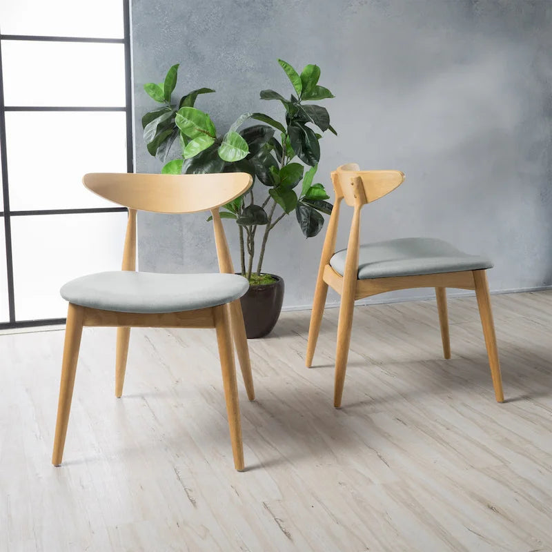 Chaises de salle à manger Barron Mid-Century Modern (ensemble de 2) par Christopher Knight Home - 22,50 L x 19,75 P x 28,75 H