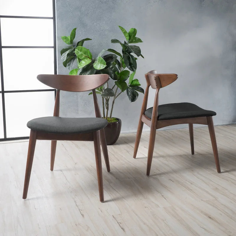 Chaises de salle à manger Barron Mid-Century Modern (ensemble de 2) par Christopher Knight Home - 22,50 L x 19,75 P x 28,75 H