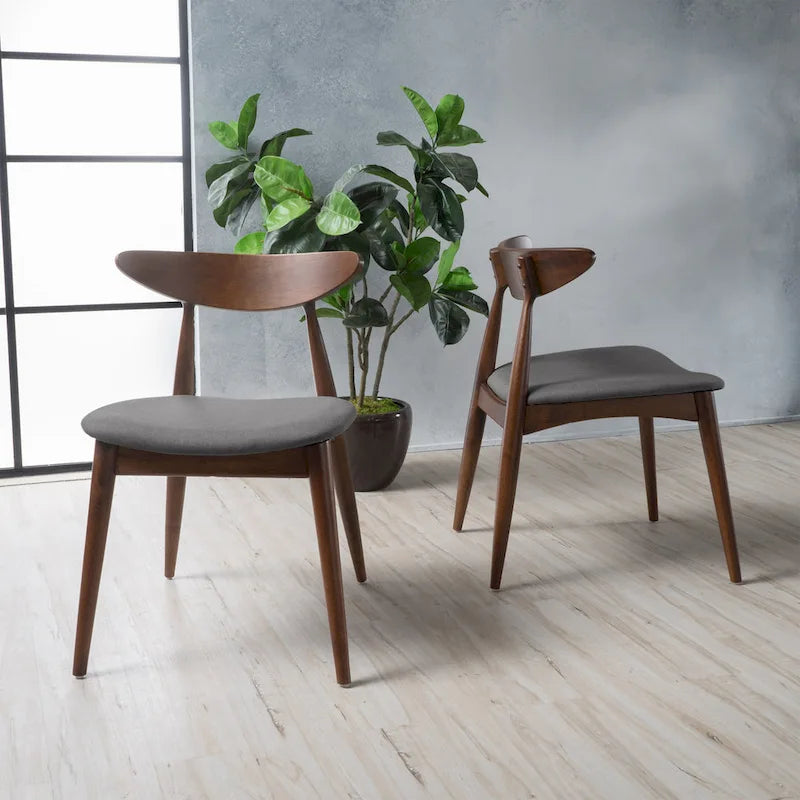 Chaises de salle à manger Barron Mid-Century Modern (ensemble de 2) par Christopher Knight Home - 22,50 L x 19,75 P x 28,75 H
