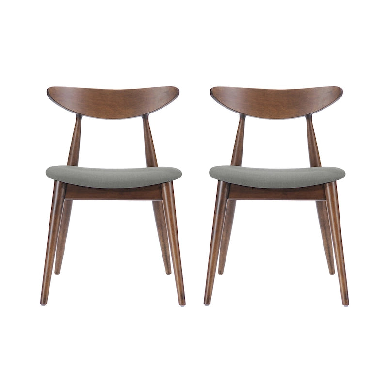 Chaises de salle à manger Barron Mid-Century Modern (ensemble de 2) par Christopher Knight Home - 22,50 L x 19,75 P x 28,75 H