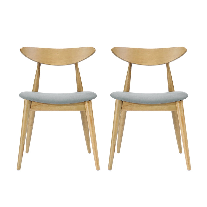 Chaises de salle à manger Barron Mid-Century Modern (ensemble de 2) par Christopher Knight Home - 22,50 L x 19,75 P x 28,75 H