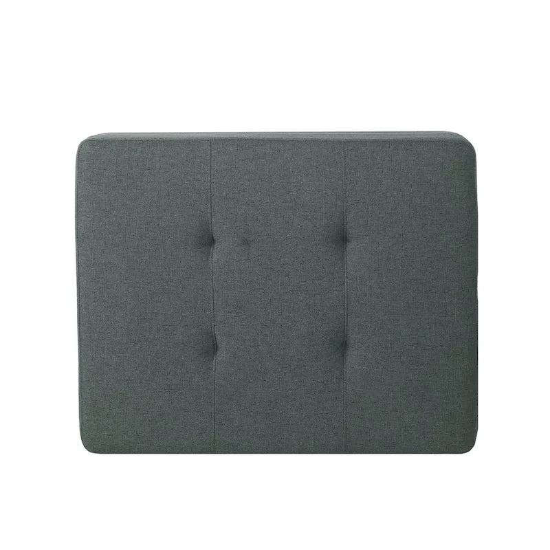 Pouf ottoman en tissu capitonné Tiernan par Christopher Knight Home