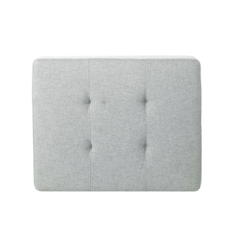 Pouf ottoman en tissu capitonné Tiernan par Christopher Knight Home
