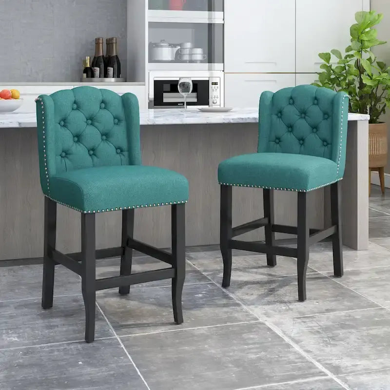 Tabouret de comptoir Foxcroft Wingback (ensemble de 2) par Christopher Knight Home