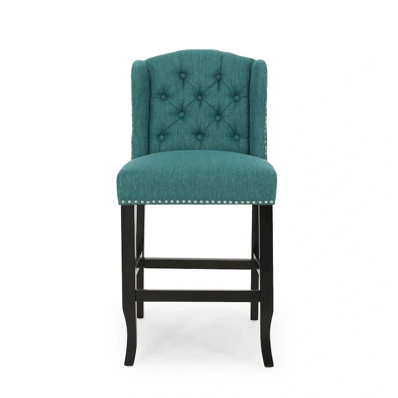 Tabouret de comptoir Foxcroft Wingback (ensemble de 2) par Christopher Knight Home