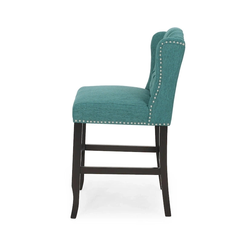 Tabouret de comptoir Foxcroft Wingback (ensemble de 2) par Christopher Knight Home