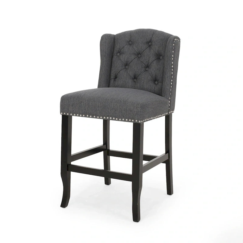 Tabouret de comptoir Foxcroft Wingback (ensemble de 2) par Christopher Knight Home