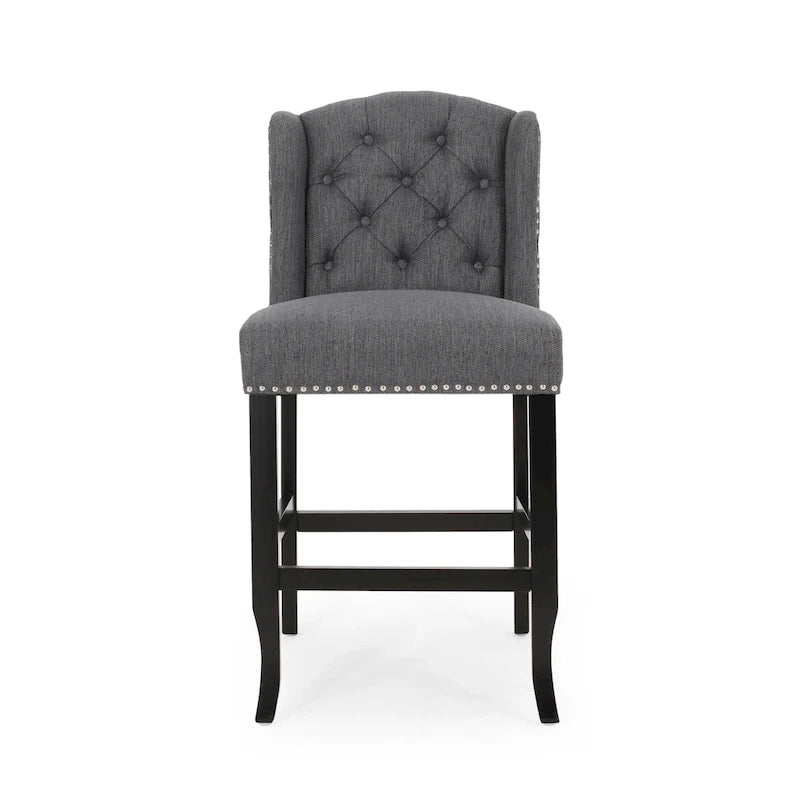 Tabouret de comptoir Foxcroft Wingback (ensemble de 2) par Christopher Knight Home