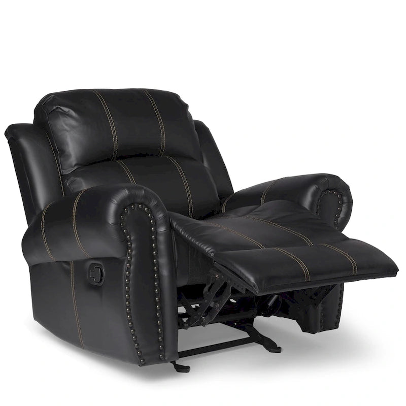 Fauteuil inclinable Charlie en cuir PU de Christopher Knight Home