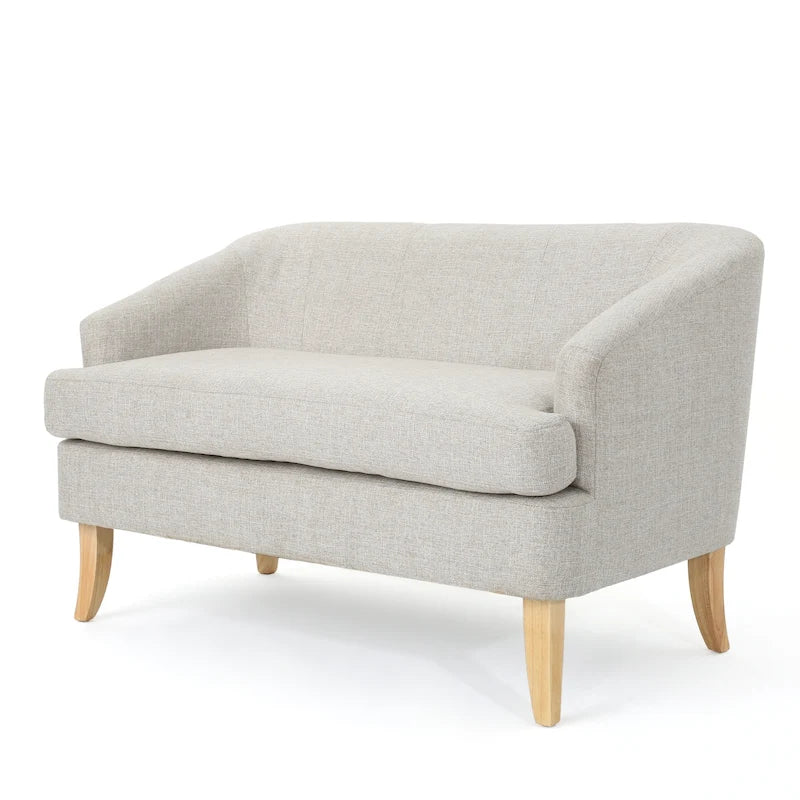 Canapé deux places Sheena Mid-century Modern en tissu par Christopher Knight Home