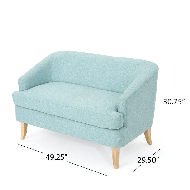 Canapé deux places Sheena Mid-century Modern en tissu par Christopher Knight Home