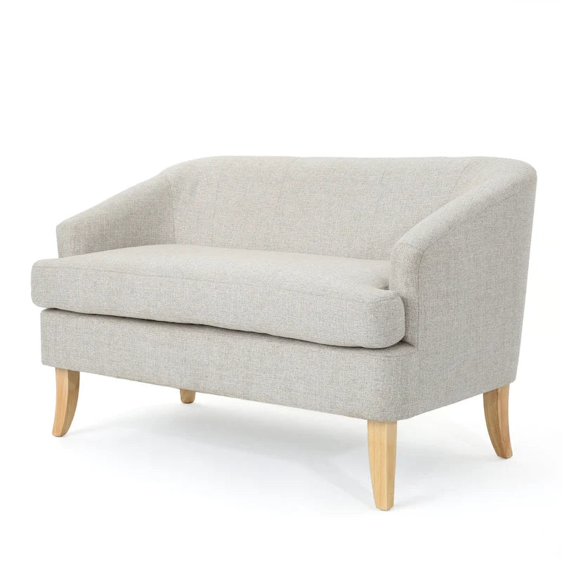 Canapé deux places Sheena Mid-century Modern en tissu par Christopher Knight Home