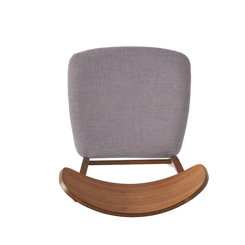 Chaises de salle à manger en bois rembourrées en tissu (Lot de 2) par Christopher Knight