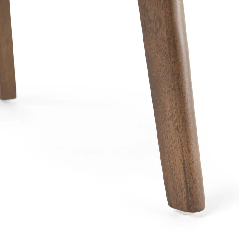 Chaises de salle à manger en bois rembourrées en tissu (Lot de 2) par Christopher Knight