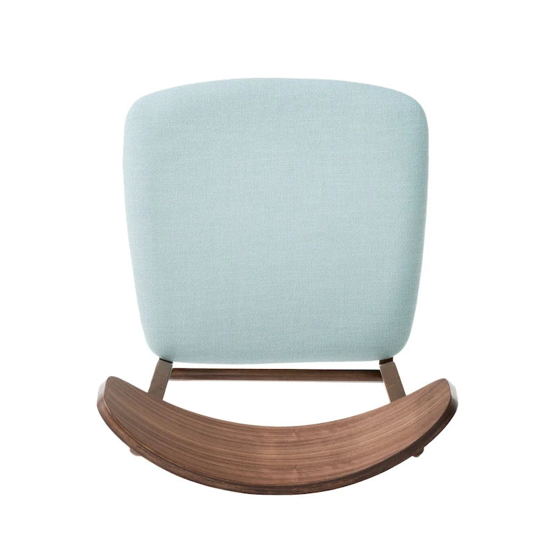 Chaises de salle à manger en bois rembourrées en tissu (Lot de 2) par Christopher Knight