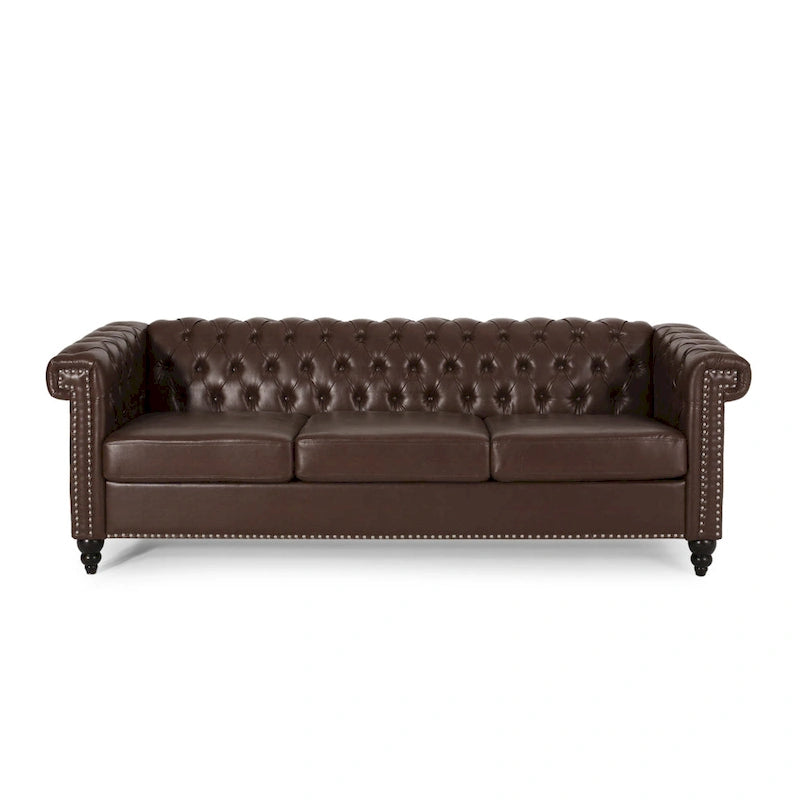 Canapé 3 places capitonné Chesterfield Parkhurst par Christopher Knight Home