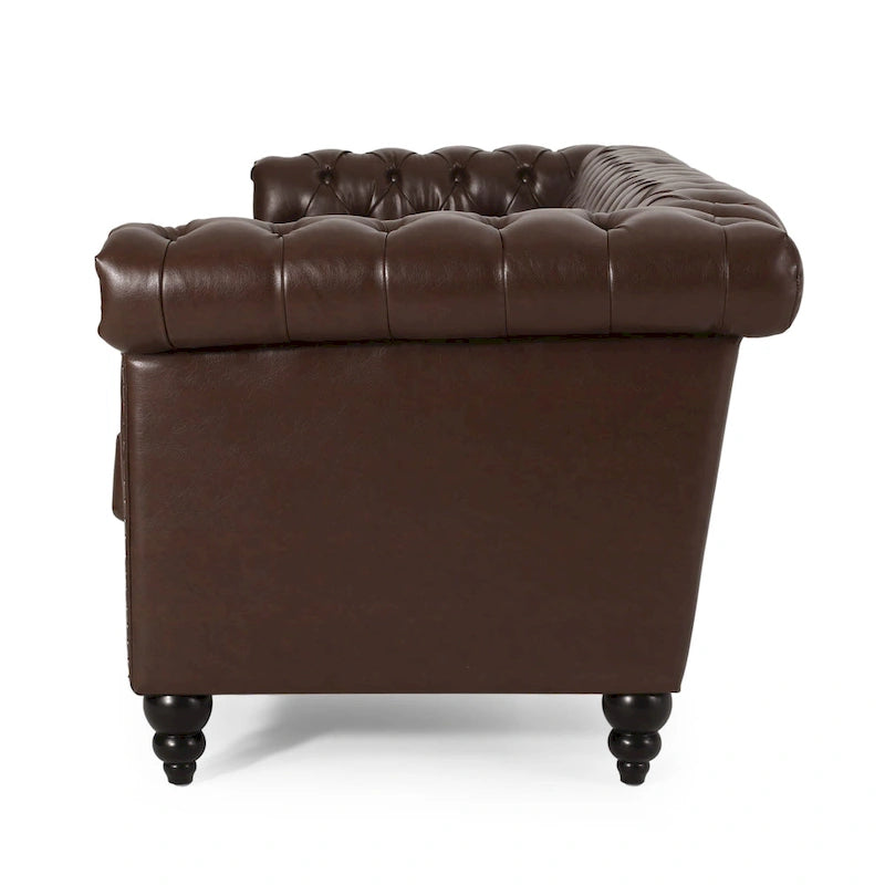 Canapé 3 places capitonné Chesterfield Parkhurst par Christopher Knight Home
