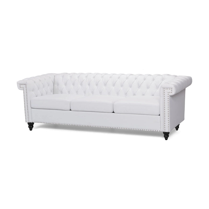 Canapé 3 places capitonné Chesterfield Parkhurst par Christopher Knight Home