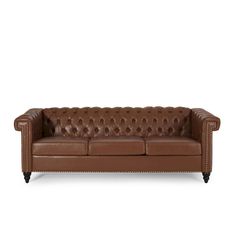 Canapé 3 places capitonné Chesterfield Parkhurst par Christopher Knight Home