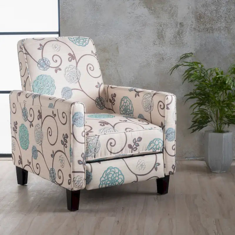 Fauteuil inclinable Darvis Floral de Christopher Knight Home