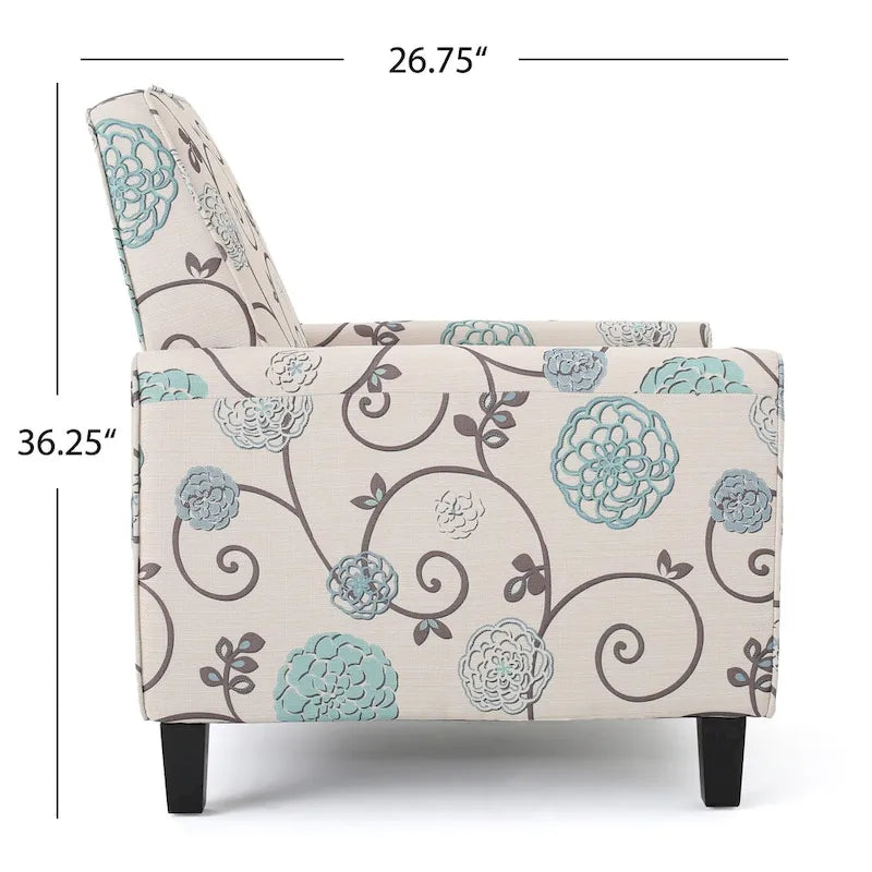 Fauteuil inclinable Darvis Floral de Christopher Knight Home