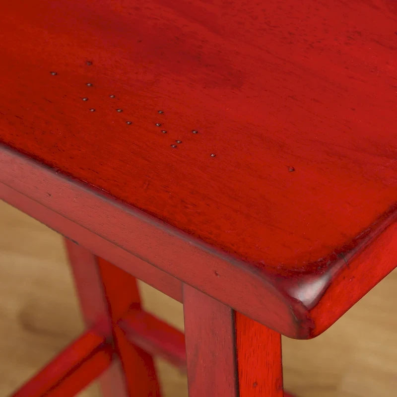 Tabourets de bar à hauteur de comptoir Simple Living Marney en bois d'hévéa de 61 cm (lot de 2)