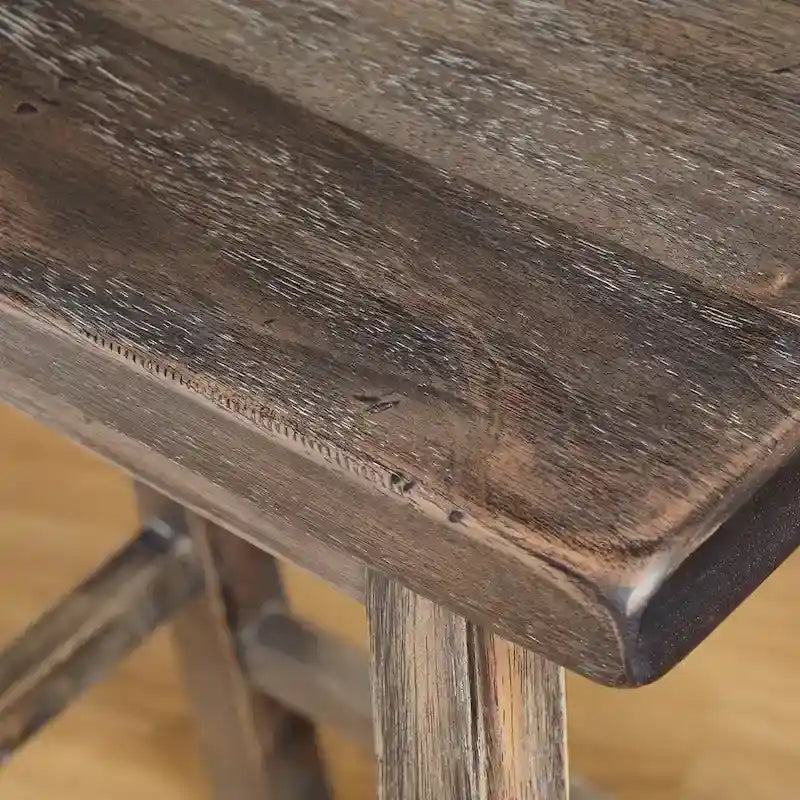 Tabourets de bar à hauteur de comptoir Simple Living Marney en bois d'hévéa de 61 cm (lot de 2)