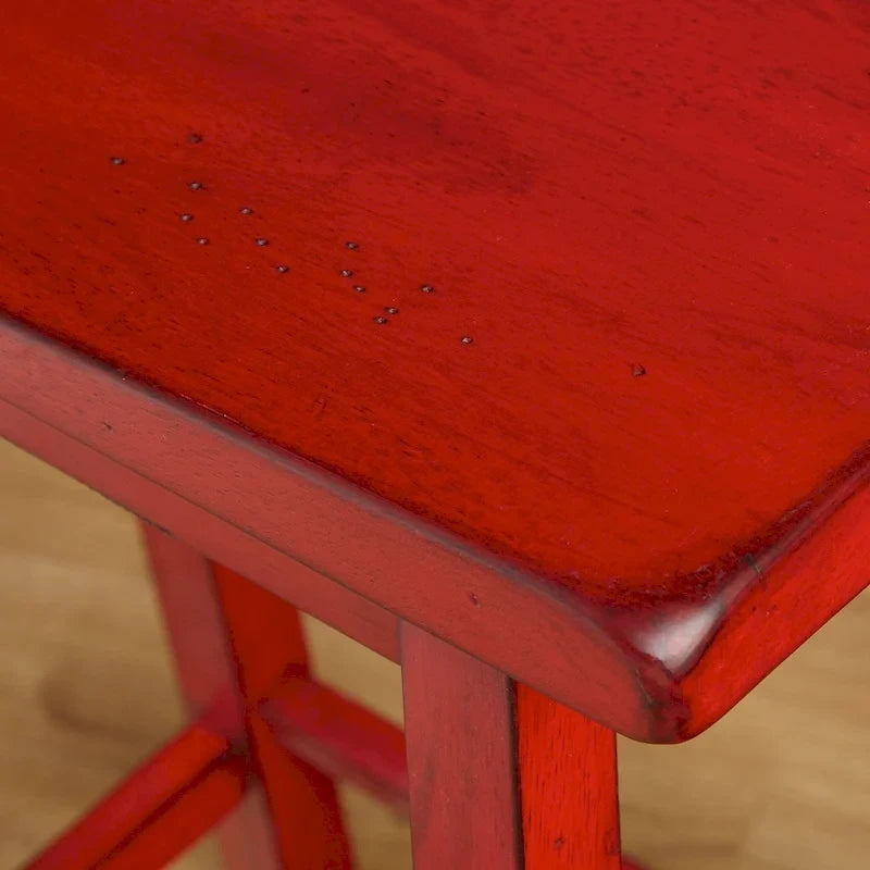 Tabourets de bar à hauteur de comptoir Simple Living Marney en bois d'hévéa de 61 cm (lot de 2)