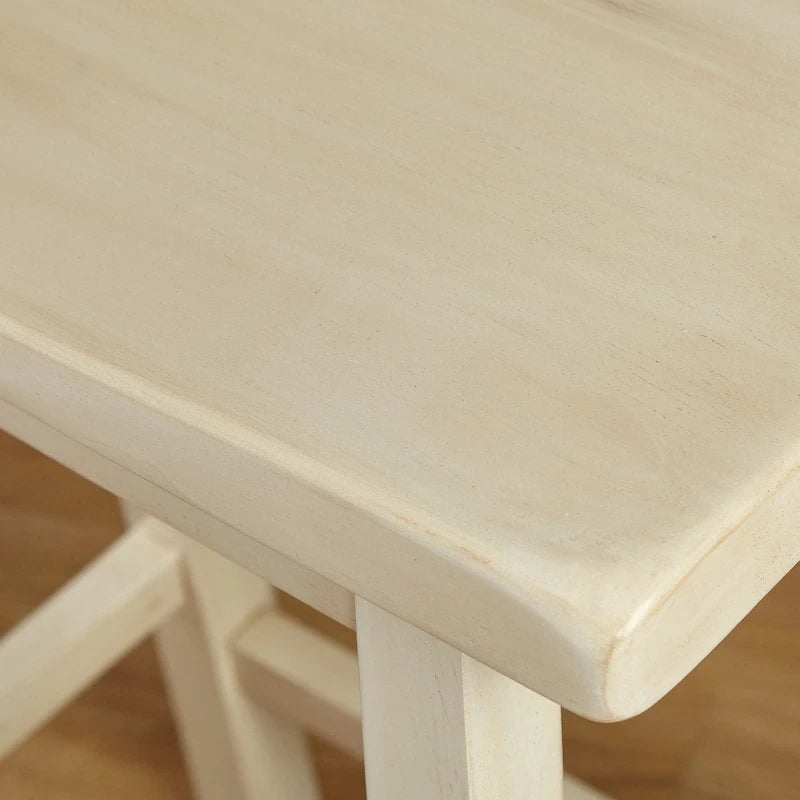 Tabourets de bar à hauteur de comptoir Simple Living Marney en bois d'hévéa de 61 cm (lot de 2)