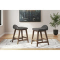 Signature Design by Ashley Lyncott Tabouret de bar rembourré hauteur comptoir (lot de 2) – 19 larg. x 20 prof. x 29 haut.