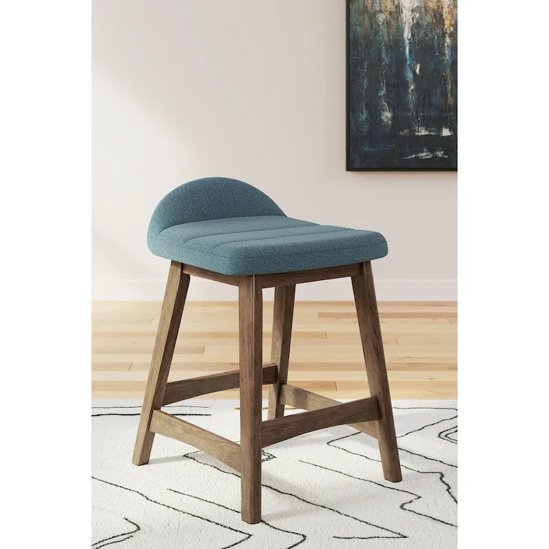Signature Design by Ashley Lyncott Tabouret de bar rembourré hauteur comptoir (lot de 2) – 19 larg. x 20 prof. x 29 haut.