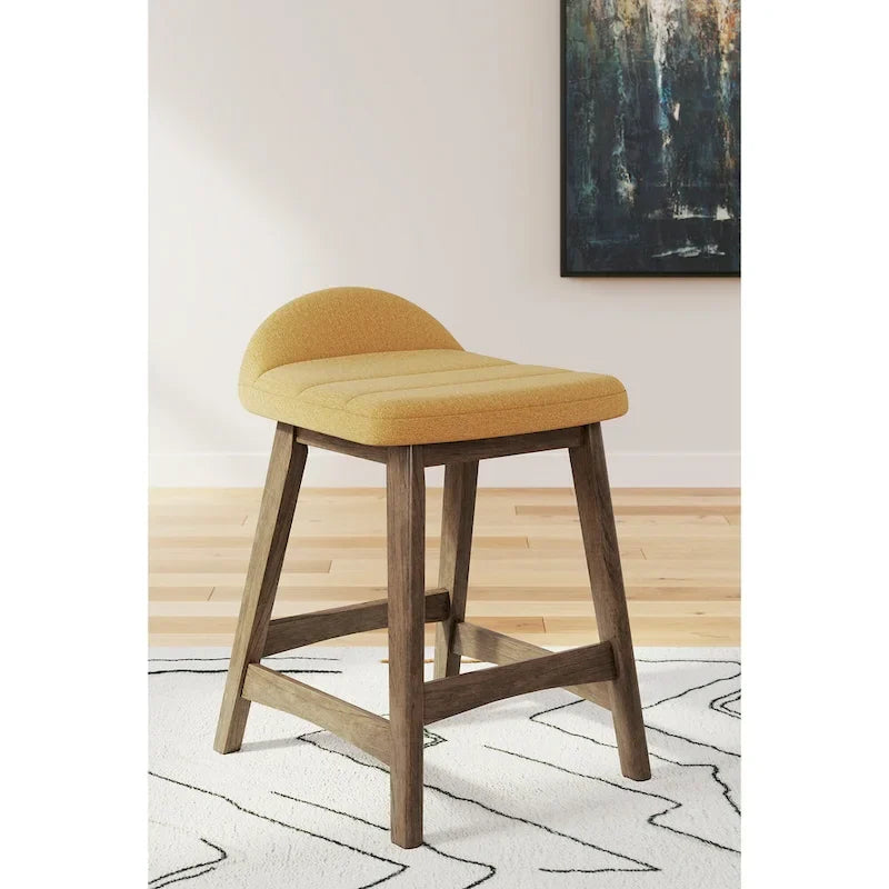 Signature Design by Ashley Lyncott Tabouret de bar rembourré hauteur comptoir (lot de 2) – 19 larg. x 20 prof. x 29 haut.