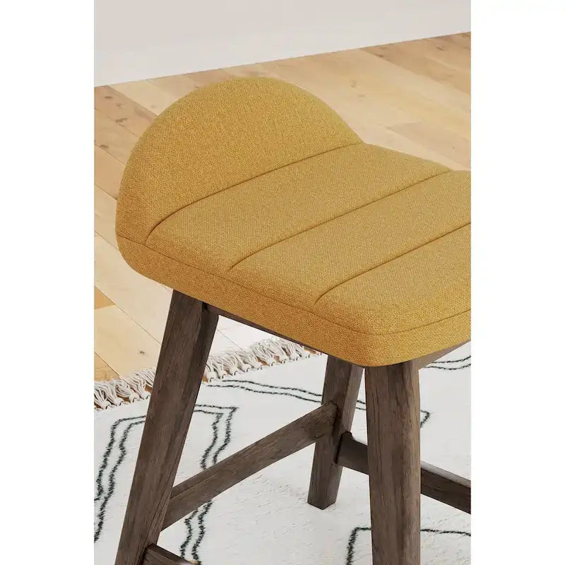 Signature Design by Ashley Lyncott Tabouret de bar rembourré hauteur comptoir (lot de 2) – 19 larg. x 20 prof. x 29 haut.