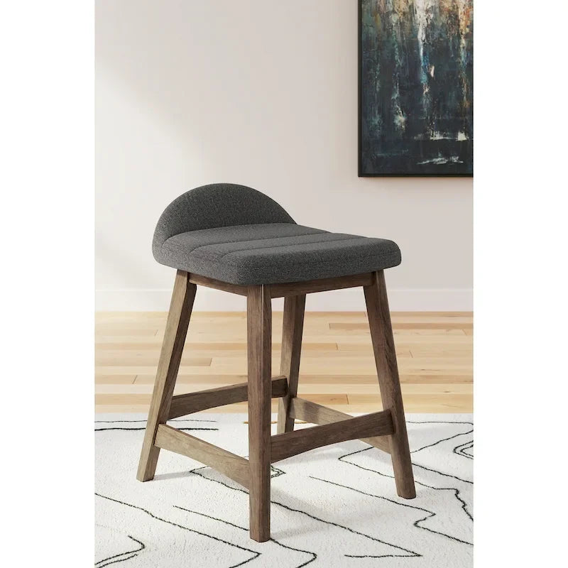 Signature Design by Ashley Lyncott Tabouret de bar rembourré hauteur comptoir (lot de 2) – 19 larg. x 20 prof. x 29 haut.