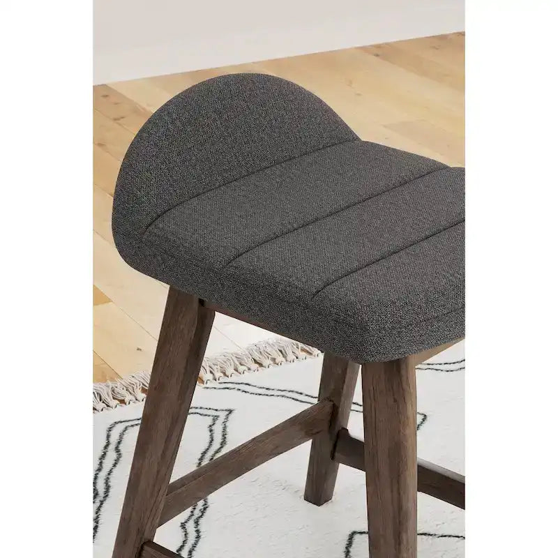 Signature Design by Ashley Lyncott Tabouret de bar rembourré hauteur comptoir (lot de 2) – 19 larg. x 20 prof. x 29 haut.