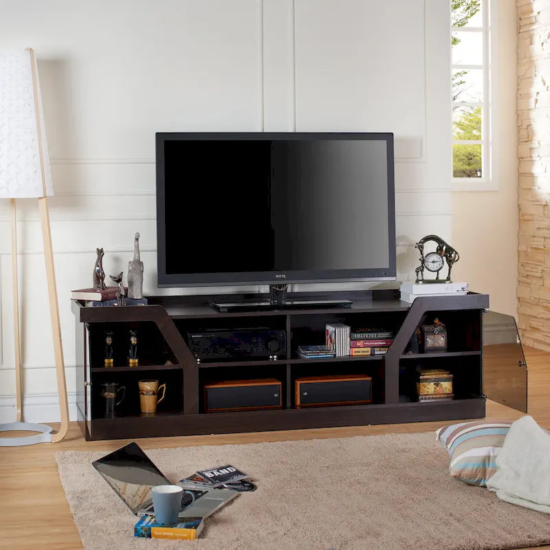 Meuble TV large DH BASIC Modern Espresso 71 de Denhour