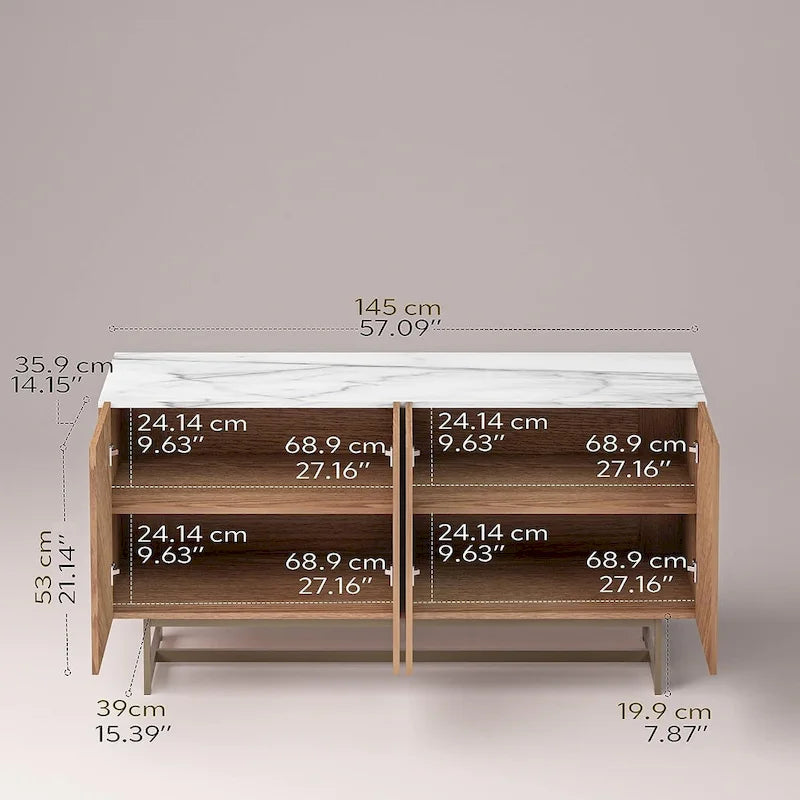 Meuble console Roomfitters/Meuble TV/Buffet jusqu'à 60 - 58 pouces