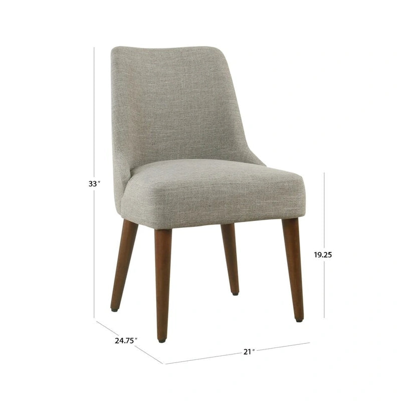 Chaise de salle à manger moderne capitonnée HomePop Hemet Gayle