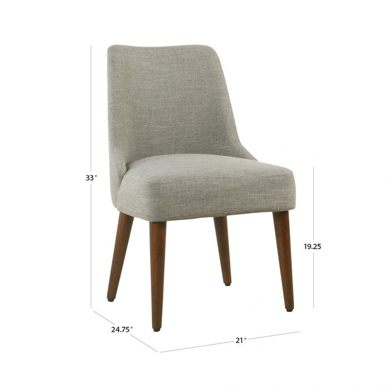 Chaise de salle à manger moderne capitonnée HomePop Hemet Gayle